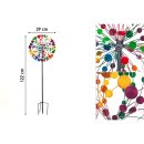 Metal Wind Spinner: Multi -colored Kaleidoscope Duett