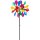 Metal Wind Spinner: Multi-colored Flower Duett