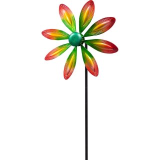 Metal Wind Spinner: Single Flower