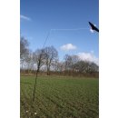 reinforced telescopic rod 5m, incl. ground stake